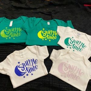 LBM snuggle time onesies for babies available